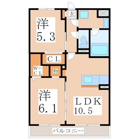 ＬＩＢＥＲＴＥ矢倉町の物件間取画像